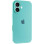 Силіконовий чохол Silicone Case Full Camera Protective (AA) для Apple iPhone 16 (6.1) - Бірюзовий / Marine Green