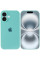 Силіконовий чохол Silicone Case Full Camera Protective (AA) для Apple iPhone 16 (6.1) - Бірюзовий / Marine Green - фото