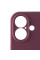 Силиконовый чехол Silicone Case Full Camera Protective (AA) для Apple iPhone 16 (6.1) - Бордовый / Plum - фото