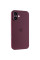 Силиконовый чехол Silicone Case Full Camera Protective (AA) для Apple iPhone 16 (6.1) - Бордовый / Plum - фото