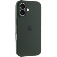 Силиконовый чехол Silicone Case Full Camera Protective (AA) для Apple iPhone 16 (6.1) - Зеленый / Cyprus Green
