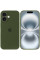 Силиконовый чехол Silicone Case Full Camera Protective (AA) для Apple iPhone 16 (6.1) - Зеленый / Dark Olive - фото