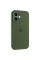 Силиконовый чехол Silicone Case Full Camera Protective (AA) для Apple iPhone 16 (6.1) - Зеленый / Dark Olive - фото