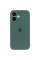 Силиконовый чехол Silicone Case Full Camera Protective (AA) для Apple iPhone 16 (6.1) - Зеленый / Pine green - фото