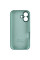 Силиконовый чехол Silicone Case Full Camera Protective (AA) для Apple iPhone 16 (6.1) - Зеленый / Pine green - фото