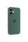 Силиконовый чехол Silicone Case Full Camera Protective (AA) для Apple iPhone 16 (6.1) - Зеленый / Pine green - фото