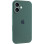 Силиконовый чехол Silicone Case Full Camera Protective (AA) для Apple iPhone 16 (6.1) - Зеленый / Pine green