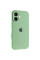 Силиконовый чехол Silicone Case Full Camera Protective (AA) для Apple iPhone 16 (6.1) - Зеленый / Pistachio - фото
