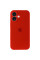 Силіконовий чохол Silicone Case Full Camera Protective (AA) для Apple iPhone 16 (6.1) - Червоний / Red - фото