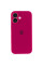 Силіконовий чохол Silicone Case Full Camera Protective (AA) для Apple iPhone 16 (6.1) - Червоний / Rose Red - фото
