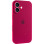 Силіконовий чохол Silicone Case Full Camera Protective (AA) для Apple iPhone 16 (6.1) - Червоний / Rose Red