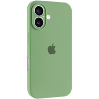 Силіконовий чохол Silicone Case Full Camera Protective (AA) для Apple iPhone 16 (6.1) - М'ятний / Mint