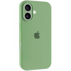 Силіконовий чохол Silicone Case Full Camera Protective (AA) для Apple iPhone 16 (6.1) - М'ятний / Mint