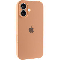 Силиконовый чехол Silicone Case Full Camera Protective (AA) для Apple iPhone 16 (6.1) - Оранжевый / Cantaloupe