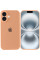 Силиконовый чехол Silicone Case Full Camera Protective (AA) для Apple iPhone 16 (6.1) - Оранжевый / Cantaloupe - фото