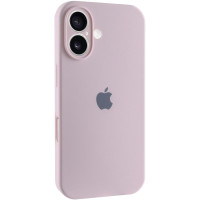 Силиконовый чехол Silicone Case Full Camera Protective (AA) для Apple iPhone 16 (6.1) - Розовый / Chalk Pink