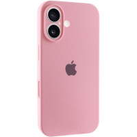 Силіконовий чохол Silicone Case Full Camera Protective (AA) для Apple iPhone 16 (6.1) - Рожевий / Light pink