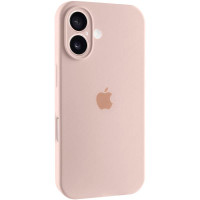 Силиконовый чехол Silicone Case Full Camera Protective (AA) для Apple iPhone 16 (6.1) - Розовый / Pink Sand