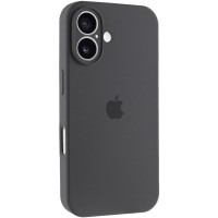 Силіконовий чохол Silicone Case Full Camera Protective (AA) для Apple iPhone 16 (6.1) - Сірий / Dark Gray