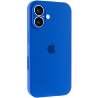 Силіконовий чохол Silicone Case Full Camera Protective (AA) для Apple iPhone 16 (6.1) - Синій / Capri Blue