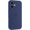 Силіконовий чохол Silicone Case Full Camera Protective (AA) для Apple iPhone 16 (6.1) - Синій / Deep navy