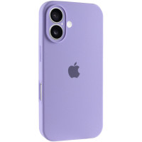 Силіконовий чохол Silicone Case Full Camera Protective (AA) для Apple iPhone 16 (6.1) - Бузковий / Dasheen