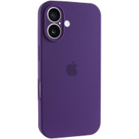 Силиконовый чехол Silicone Case Full Camera Protective (AA) для Apple iPhone 16 (6.1) - Фиолетовый / Amethyst