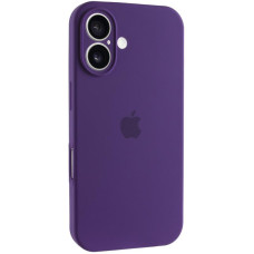 Силіконовий чохол Silicone Case Full Camera Protective (AA) для Apple iPhone 16 (6.1) - Фіолетовий / Amethyst