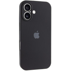 Силіконовий чохол Silicone Case Full Camera Protective (AA) для Apple iPhone 16 (6.1) - Чорний / Black