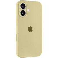 Силіконовий чохол Silicone Case Full Camera Protective (AA) для Apple iPhone 16 (6.1) - Жовтий / Mellow Yellow