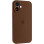 Силиконовый чехол Silicone Case Full Camera Protective (AA) для Apple iPhone 16 (6.1) - Коричневый / Brown