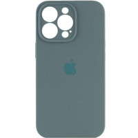 Силіконовий чохол Silicone Case Full Camera Protective (AA) для Apple iPhone 16 Pro (6.3) - Зелений / Pine green