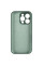 Силиконовый чехол Silicone Case Full Camera Protective (AA) для Apple iPhone 16 Pro (6.3) - Зеленый / Pine green - фото