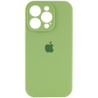 Силіконовий чохол Silicone Case Full Camera Protective (AA) для Apple iPhone 16 Pro (6.3) - М'ятний / Mint