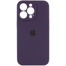 Силиконовый чехол Silicone Case Full Camera Protective (AA) для Apple iPhone 16 Pro (6.3) - Фиолетовый / Elderberry
