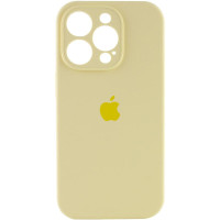 Силіконовий чохол Silicone Case Full Camera Protective (AA) для Apple iPhone 16 Pro (6.3) - Жовтий / Mellow Yellow