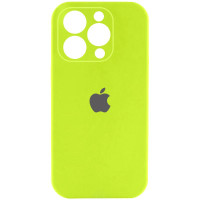 Силіконовий чохол Silicone Case Full Camera Protective (AA) для Apple iPhone 16 Pro (6.3) - Кислотно-зелений / Acid Green