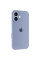Силіконовий чохол Silicone Case Full Camera Protective (AA) для Apple iPhone 16 Plus (6.7) - Блакитний / Lilac Blue - фото