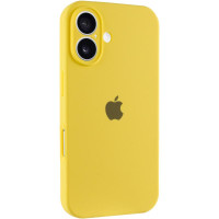 Силіконовий чохол Silicone Case Full Camera Protective (AA) для Apple iPhone 16 Plus (6.7) - Жовтий / Yellow