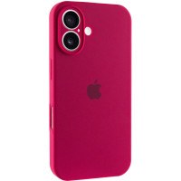Силіконовий чохол Silicone Case Full Camera Protective (AA) для Apple iPhone 16 Plus (6.7) - Червоний / Rose Red