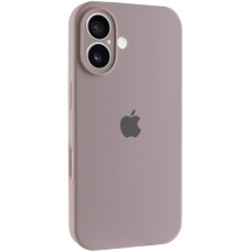 Силиконовый чехол Silicone Case Full Camera Protective (AA) для Apple iPhone 16 Plus (6.7) - Серый / Lavender