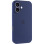 Силіконовий чохол Silicone Case Full Camera Protective (AA) для Apple iPhone 16 Plus (6.7) - Синій / Deep navy