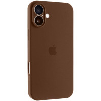 Силиконовый чехол Silicone Case Full Camera Protective (AA) для Apple iPhone 16 Plus (6.7) - Коричневый / Brown