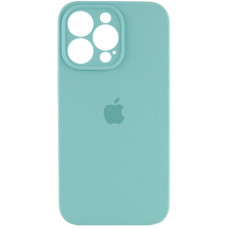Силіконовий чохол Silicone Case Full Camera Protective (AA) для Apple iPhone 16 Pro Max (6.9) - Бірюзовий / Marine Green
