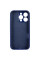 Силіконовий чохол Silicone Case Full Camera Protective (AA) для Apple iPhone 16 Pro Max (6.9) - Синій / Deep navy - фото