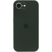 Силиконовый чехол Silicone Case Full Camera Protective (AA) для Apple iPhone 16e (6.1) - Зеленый / Cyprus Green