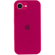 Силіконовий чохол Silicone Case Full Camera Protective (AA) для Apple iPhone 16e (6.1) - Червоний / Rose Red