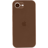 Силиконовый чехол Silicone Case Full Camera Protective (AA) для Apple iPhone 16e (6.1) - Коричневый / Brown