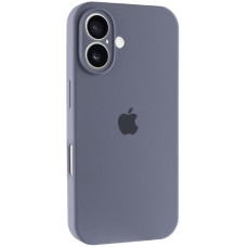 Силиконовый чехол Silicone Case Full Camera Protective (AA) для Apple iPhone 17 (6.3) - Серый / Lavender Gray