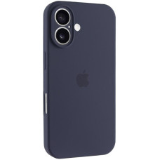 Силиконовый чехол Silicone Case Full Camera Protective (AA) для Apple iPhone 17 (6.3) - Темно-синий / Midnight blue